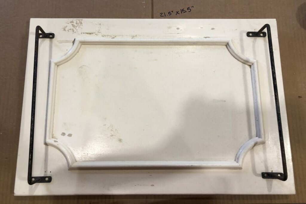 Turn A Cabinet Door Into A DIY Serving Tray